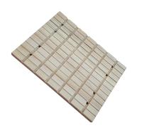 WEKADRIN Scratch Board for Small Pet Natural Wood Square Grooves Hamster Grinding Claw Toy for Hamster Enrichment in Pet Cage