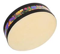 WEKADRIN Sheepskin Ocean Drum 8-inch Percussion Musical Instrument for Beginner Meditation Yoga Relaxation Wave Sound Round Drum Adult Rhythm