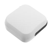 WEKADRIN Shockproof Hearing Aid Case with Aircushioned Liner for Seniors Small Portable Hearing Amplifier Storage Box Impact Resistant Organizer for Travel and Home White Holder