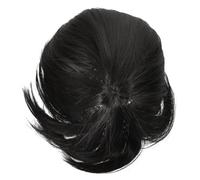 WEKADRIN Short Straight Cosplay Wig with Bangs for Ladies Lightweight Black Mushroom Headgear Comfortable Elastic Mesh Smooth Silky Short Hair for Party Stage Holiday Dance Events