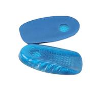 WEKADRIN Silicone Gel Heel Cups S Pair Elastic Foot Care Half Insoles for Relief Cushion Pads to and Prevent Blisters Comfortable Shoe Inserts for Long Walking