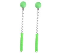 WEKADRIN Silicone Massage Hammer 2pcs Green Set, Acupressure Massage Ball for Back and Shoulder, Manual Knocking Hammer for Muscle Relief and Deep Tissue Therapy at Home