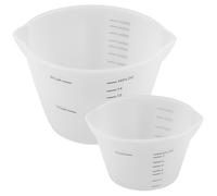 WEKADRIN Silicone Measuring Cups Set 250ml 8oz 500ml 16oz High Temperature Resistant Double Scale Baking Cooking Mixing Cups Kitchen Tool 2pcs