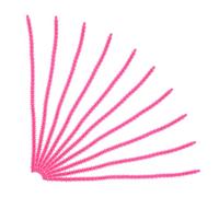 WEKADRIN Silicone Perm Rods Hair Rollers 10pcs Small 0.6cm Flexible Hair Curling Tools for Women at Home and Salon Rose Red