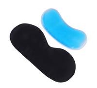 WEKADRIN Silk Sleep Eye Mask for Blocking Light Double-Sided Silk Cover Cooling and Heating Ice Pack for Travel and Home Use Black for Insomnia and Dry Eye Relief