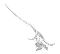 WEKADRIN Silver Metal Pearl Plum Blossom Hair Stick for Women Decorative Chinese Hair Pin for Buns Ponytails Updos for Hanfu Costume and Daily Wear
