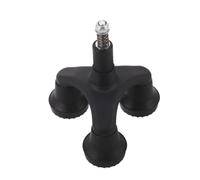 WEKADRIN Slip Cane Pads Replacement Foot Pad for Walking Canes Prong Walking Stick Tip for Seniors Added Stability Stand Alone Attachment