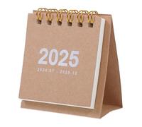 WEKADRIN Small Desk Calendar Portable Mini Desktop Monthly Planner with Sturdy Stand Decorative Office Calendar From Jul to Dec Thick Paper for Scheduling and Notes