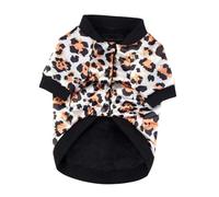 WEKADRIN Small Dog Warm Coat Puppy Vest Jacket with Leopard Print, Cotton-Padded Winter Clothes for Indoor Outdoor Use, 2XL Small Dog Vest for Breed, French Bulldog, Corgi