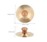 WEKADRIN Small Finger Cymbals with Comfortable Handles Clear Sound Hand Percussion Instrument for Belly Dance Marching Band and Musical Performances for Beginners