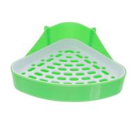 WEKADRIN Small Pet Toilet Corner Litter Tray with Detachable Anti-leak Design for Hamster Guinea Pig Rabbit Ferret Gerbil Chinchilla Indoor Use