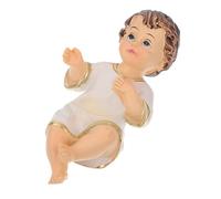 WEKADRIN Small Resin Jesus Figurine for Home Chapel and Church Religious Decoration Catholic Collectible Statue with Detailed Craftsmanship Compact Faith Ornament for Christmas and
