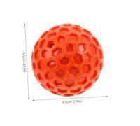 WEKADRIN Small Squeaky Dog Ball for Puppies and Small Breeds Rubber Chew with Honeycomb Design for Interactive Indoor and Outdoor Play Engaging Fetch and Toss