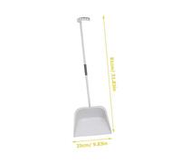 WEKADRIN Soft Broom Set Dust Pan Brush Dust Pan and Brush Floor Sweeper Clean Dusting Broom Indoor Sweeping for Scraping The Floor Dustpans White