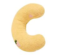 WEKADRIN Soft Fluffy Cat Pillow for Neck Protection Washable Little Deep Cushion for Kittens and Small Cats Comfortable in Yellow for Better Sleep and Home Decor
