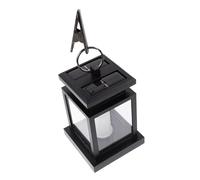 WEKADRIN Solar Powered Flickering Flame Garden Post Light Outdoor Landscape Pillar Lamp for Lawns Patios and Pathways with Automatic Off and Realistic Fire Effect