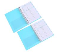 WEKADRIN Spiral Password Keeper Book Light 2pcs A6 with Alphabetical Tabs, Small Password Organizer Notebook for Online Accounts and Website Logins Personal and Business Use