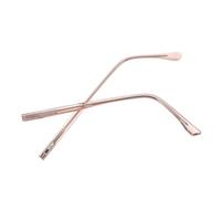 WEKADRIN Spring Eyeglass Frame Replacement Legs, 1 Pair Metal Temple Arms in Rose Gold for Eyeglasses Repair, Compatible Universal Glasses Frame Parts for Sunglasses and Optical Use