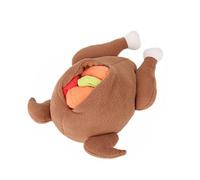 WEKADRIN Squeaky Dog Molar Christmas Plush Turkey Interactive Chew for Dogs Sturdy Pet Playing Supplies Food Hidden Training