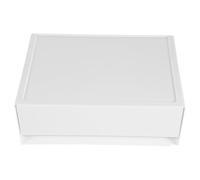 WEKADRIN Stackable White Desk Drawer Organizer Single Compartment Tabletop Storage Box for Office School Home Stationery and Small Item Storage Multi-purpose Desktop Organizer for Office