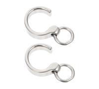 WEKADRIN Stainless Steel Parrot Foot Ring Smooth Surface Bird Foot Chain for Preventing Escape Comfortable Fit Suitable for Caged Birds and Parrots