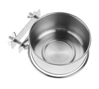 WEKADRIN Stainless Steel Raised Dog Bowl with Dual-screw Clamp Wall-mounted Hanging Pet Feeding Station for Cats Dogs Small Animals Dishwasher Safe Food and Water Bowls Space-saving Kennel