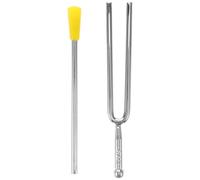 WEKADRIN Standard Metal Tuning Fork with Striker Accurate Musical Instrument Tuning Tool for Guitar Violin Piano Professional Teaching Aid for Pitch Training and Music Learning