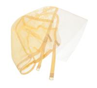 WEKADRIN Stretchy Nylon Lace Front Wig Cap for Women Invisible Stocking Wigs Liner with T-shape Mesh Net Base Beige