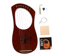 WEKADRIN String Lyre Harp Retro Deer Design String Instrument for Beginners and Adults Smooth Finish Resonant Sound Harp for Music Learning and Entertainment