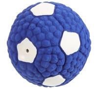 WEKADRIN Sturdy Dog Squeaky Football Ball for Small Dogs 9.5cm, Interactive Chew for Puppy Teething, Molar Cleaning Pet Plaything for Corgi, Golden Retriever, Border Collie