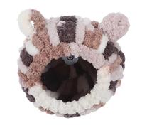 WEKADRIN Thickened Coral Fleece Parrot Nest for Small Birds Warm Winter Snuggle Hut for Budgies Parakeets Cockatiels Conures Lovebirds Canary Finch Cozy Breeding Box