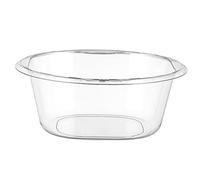 WEKADRIN Thickened Plastic Washing Basin Portable Multi Functional Wash Bowl for Face Clothes and Bath Home Use Stable and Odor Small Transparent Basin