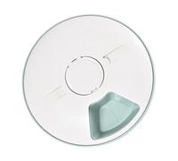 WEKADRIN Timed Auto Pet Feeder 6-meal Smart Feeding Bowl Timer for Cats and Dogs Automatic Portion Control Pet Food Container Green White