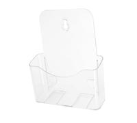 WEKADRIN Transparent Acrylic Document Holder Rack Display Stand for Organizing Cards Flyers and Magazines Simple Design for Office Use Classification for Easy Access