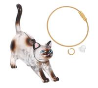 WEKADRIN Transparent Cat Hair Keepsake Keychain Organizer Cute Kawaii Pet Whisker Storage Capsule for Hair Clips Memorial Pendant for Cherished Furry Memories