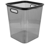 WEKADRIN Transparent Plastic Trash Bin for Home and Office Multi-use Garbage Can for Kitchen Bedroom and Living Storage Reusable Waste Basket with Stylish Design