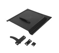 WEKADRIN Travel Trailer Door Lock Cover Kit with UV Resistant PP Panel and Right-hand Handle Rv Screen Door Guard for Campers Easy Installation Black