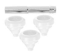 WEKADRIN Trumpet Mouthpiece Set 3pcs 3c 5c 7 Model Small Brass Instrument Parts Carry Case, Beginner Trumpet Accessory for Practice and Replacement