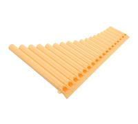 WEKADRIN Tube Yellow Panpipe Instrument for Beginners and Professionals Authentic Chinese Traditional Folk Pan Flute with Concert Sound for Teaching Stage Performance and Campus Music