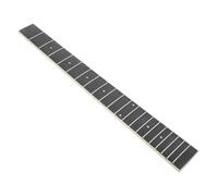 WEKADRIN Ukulele and Acoustic Guitar Fretboard Replacement Tech Wood Fingerboard with White Binding Pre-installed Frets and Inlaid Dot Markers Guitar Accessory for Easy Installation
