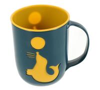 WEKADRIN Unbreakable Dolphin Toothbrush Cup Multi-Purpose Rinsing Mug for Bathroom and Travel Lightweight Plastic Mouth Washing Cup for Adults Oral Care Routine