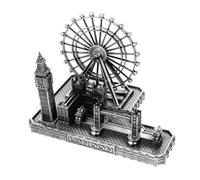 WEKADRIN Unique Crafted London Tower Bridge Big Clock Metal Figurine Desktop Ornament Souvenir Gift for Home Decoration and Collectible Display