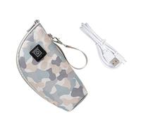 WEKADRIN USB Baby Bottle Warmer Portable Pu Heating Bottle Warmer 3 Modes 5v 2a Temperature Settings Chic Stylish Design Random Color