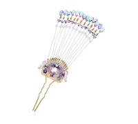 WEKADRIN Vintage Chinese Style Butterfly Hairpin with Long Tassels Zinc Alloy Hanfu Hair Chopsticks for Women and Elegant Traditional Hair Accessory for Chignon and Festival Wear