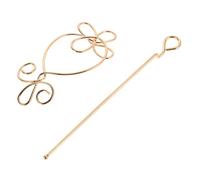 WEKADRIN Vintage Hair Sticks for Women Elegant Retro Styling Accessory Durable Metal Design Timeless Charm for Buns Ponytails Intricate Hair Forks for Updos Color Preserving Hairpins