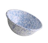 WEKADRIN Vintage Retro Enameled Soup Bowl Premium Healthy Enamel Food Bowl for Rice Salad and Soup Smooth Edges for Safe Use Multipurpose Decorative Dinnerware for Home Tableware