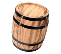 WEKADRIN Vintage Wood Wine Barrel Decor Solid Oak Retro Wooden Barrel Ornament for Home Hotel Bar Landscape Decoration Versatile Prop for Photo Shoots Flower Pot Table Accent