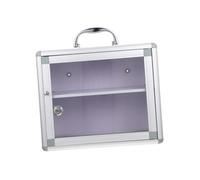 WEKADRIN Wall-Mounted Medicine Storage Box Lockable Case with Secure Key Lock for Business and Home Use