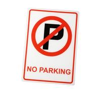 WEKADRIN Weather-resistant Acrylic No Parking Sign Bright Plastic Symbol for Outdoor Use Install Reminder for Driveways Yards Restaurants and Private Parking Areas