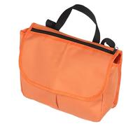 WEKADRIN Wheelchair Hanging Storage Bag Side Organizer for Mobility Aids Compact Design with Multiple Pockets High Visibility Orange for Travel Walkers and Daily Use